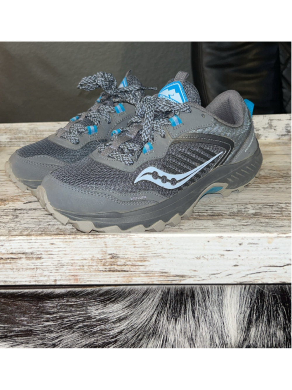 Women's Saucony Excursion TR15 Athletic Shoes Size 6.5 Grey Blue